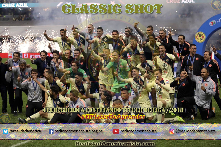 classic shot 035 club america campeon liga 2018