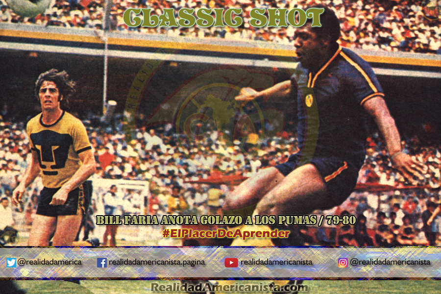 classic shot 041 bill faria anota golazo pumas 79 80