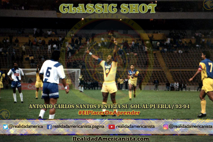 classic shot 054 club america vs el puebla antonio carlos santos 93 94