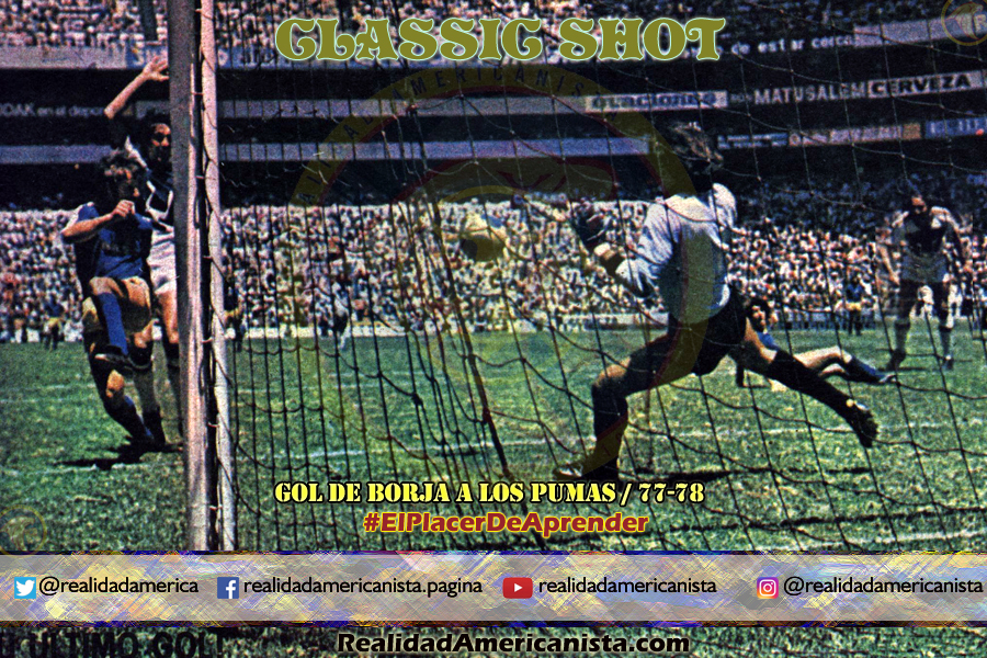 classic shot 069 enrique borja gol a pumas 77 78