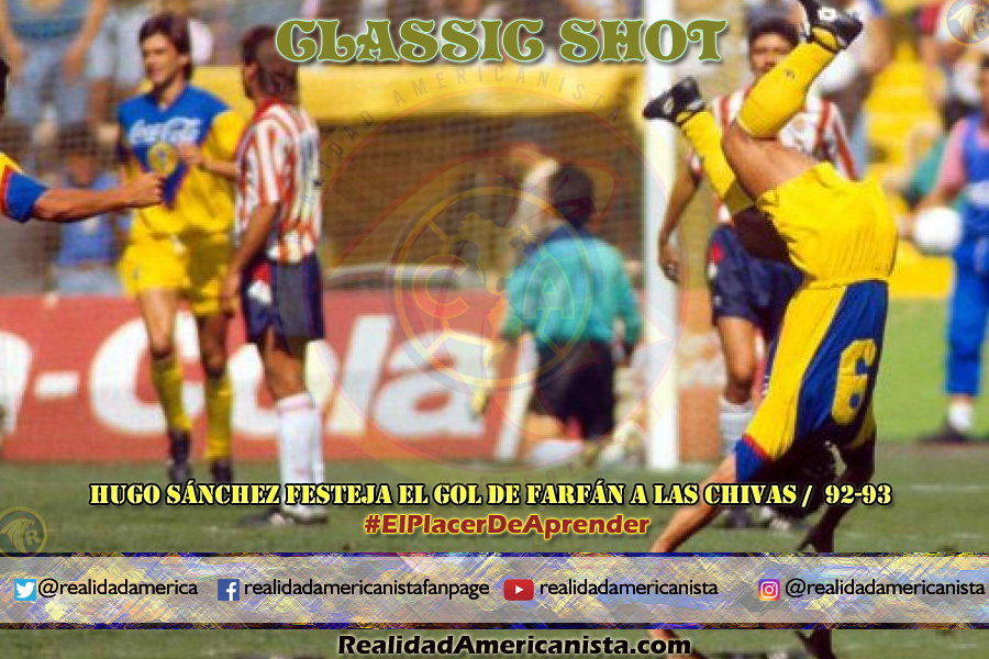 classic shot 077 club america hugo sanchez chivas 92 93