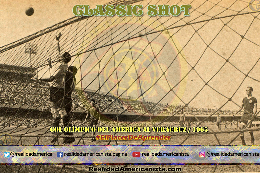classic shot 077 club america vs veracruz gol olimpico coco gomez 1965