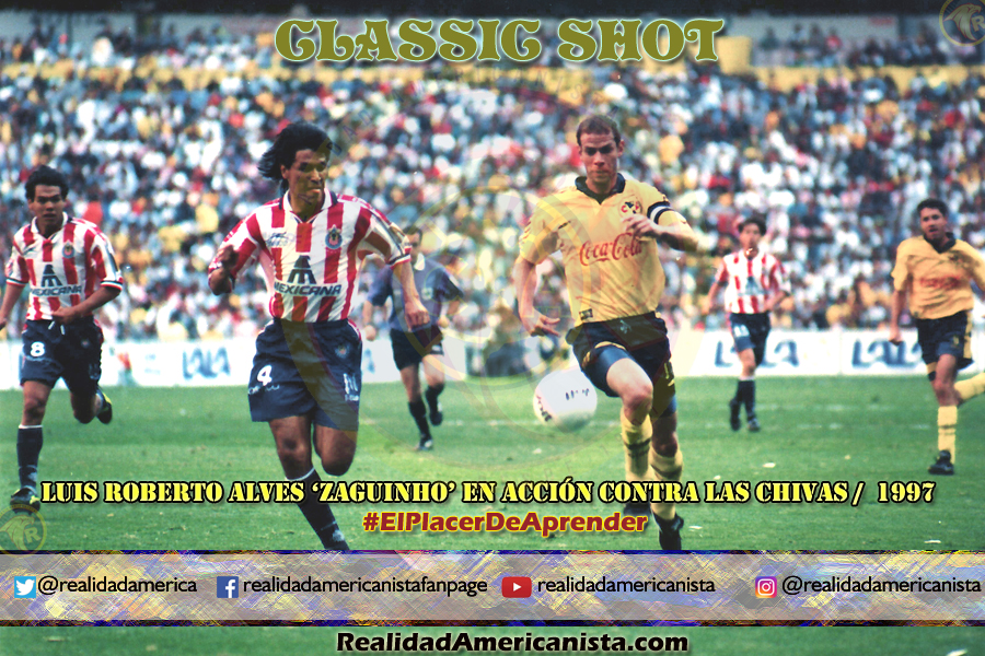 classic shot 080 club america zaguinho vs chivas 1997
