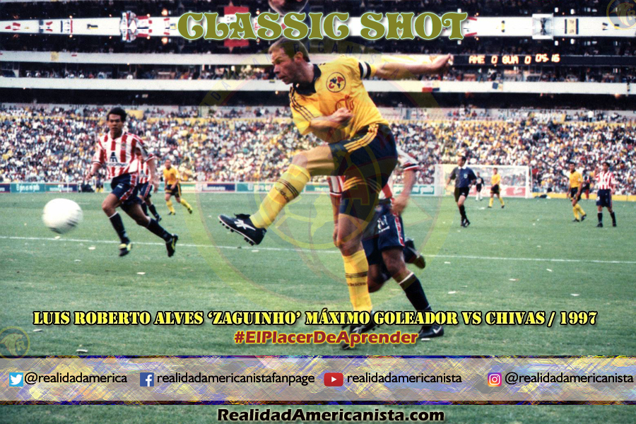 classic shot 085 club america zaguinho vs chivas 1997