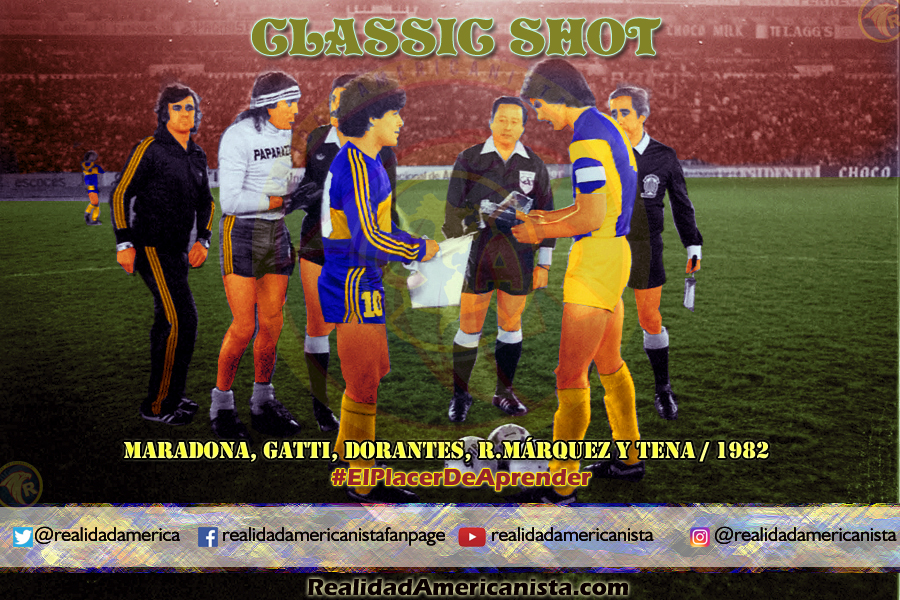 classic shot 087 club america vs boca juniors maradona gatti 1982