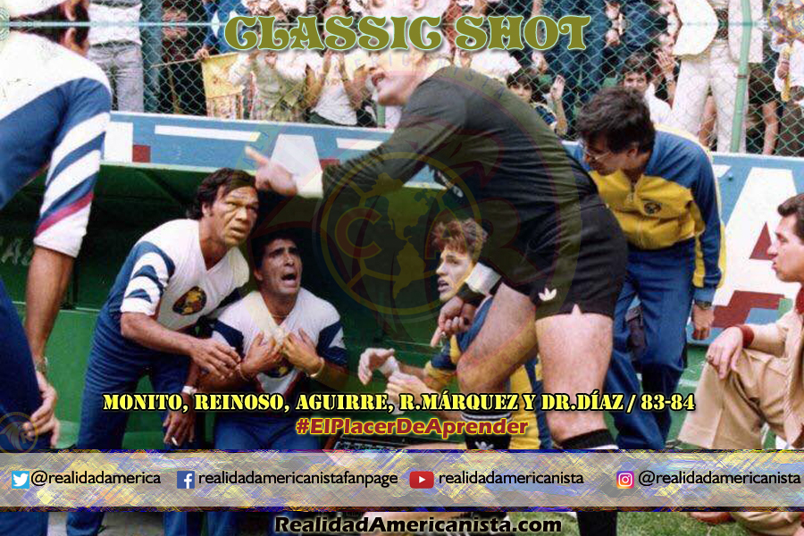 classic shot 088 club america vs chivas aguirre dr diaz reinoso monito 83 84