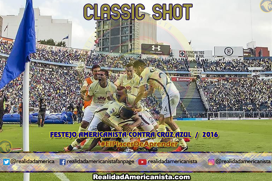 classic shot 104 club america festejo vs cruz azul 2016