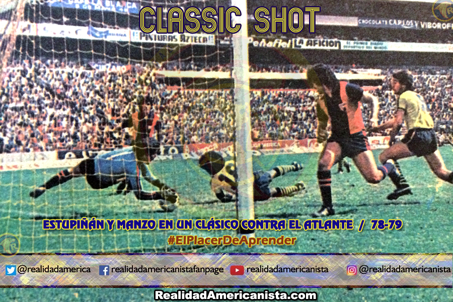 classic shot 109 club america italo estupinan agustin manzo vs atlante 78 79