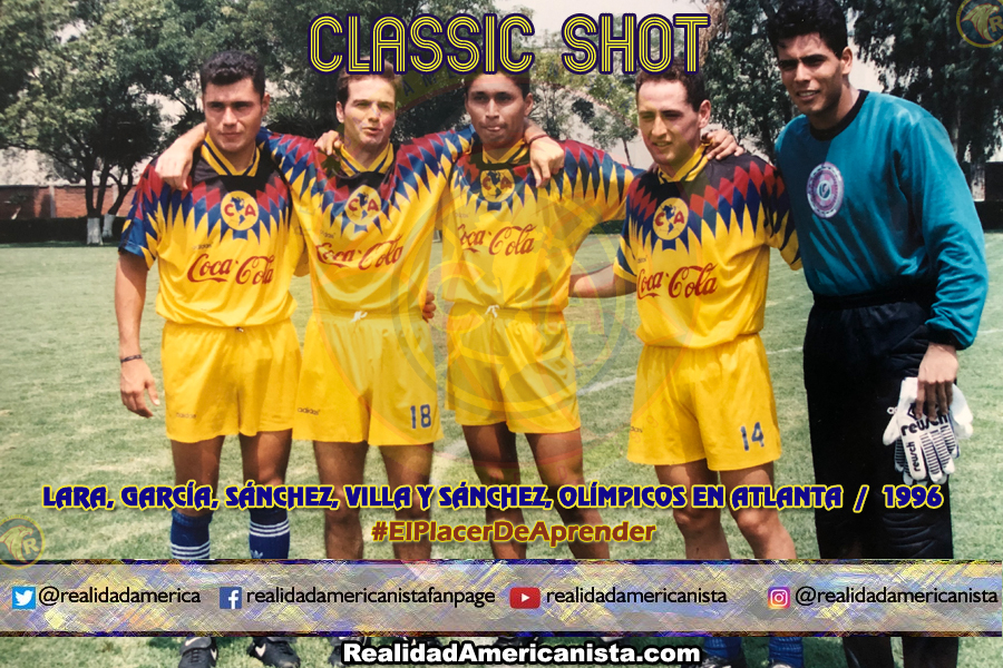 classic shot 113 club america villa lara luis garcia paco sanchez oswaldo sanchez 1996