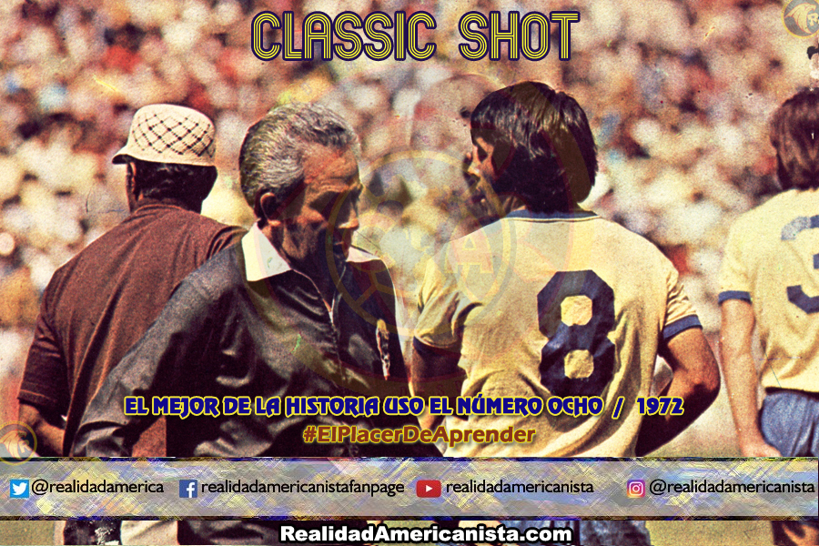 classic shot 134 club america carlos reinoso numero8 1974