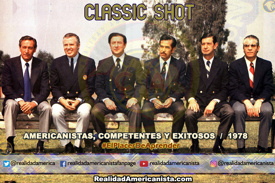 classic shot 148 club america panchito canedo portilla martinez directiva 1976