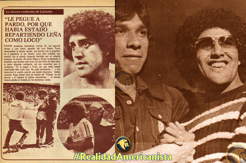 Luiz Alberto da Costa 'Luizinho', jugador del Club América de 1976-77 a 1978-79 bronca contra Atlético Español 1978 con Raul Cora Isiordia jugador con el que se peleó 09 luiz alberto da costa luizinho club america bronca atletico espanol isiordia