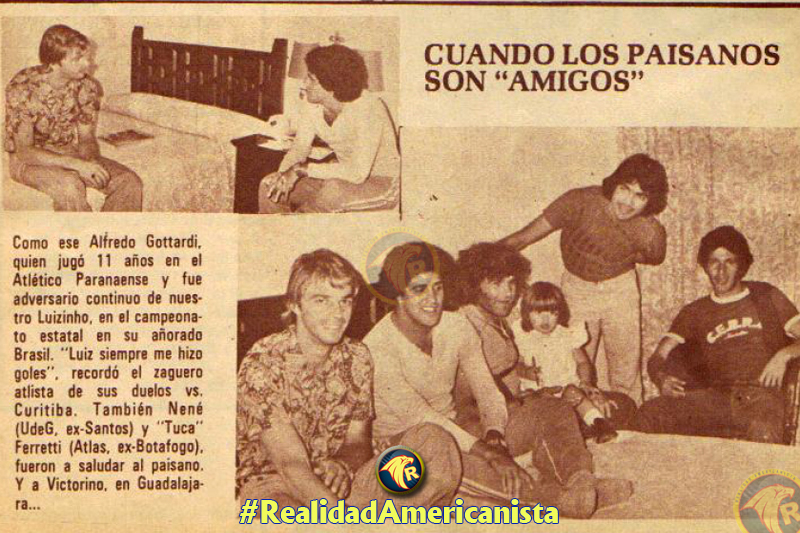 Luiz Alberto da Costa 'Luizinho', jugador del Club América de 1976-77 a 1978-79 con Ricardo Tuca Ferretti y Nené Belarmino de Almeida Jr 15 luiz alberto da costa luizinho club america tuca ferretti