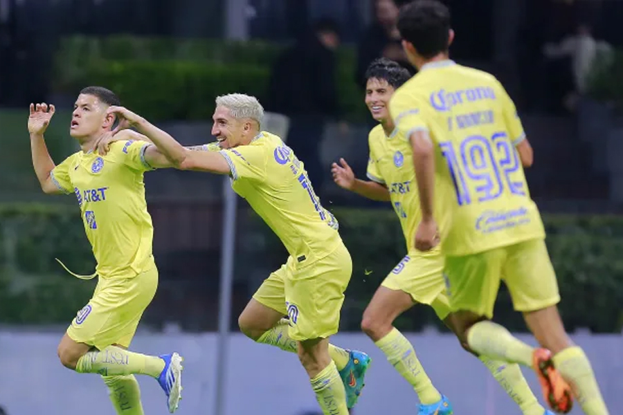 richard celebra gol al toluca apertura 2022
