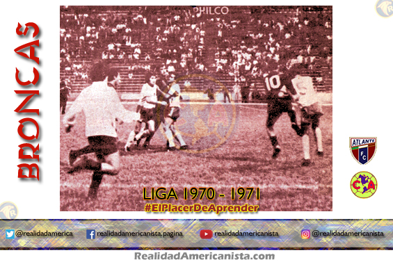 bronca club america atlante 1970 1971