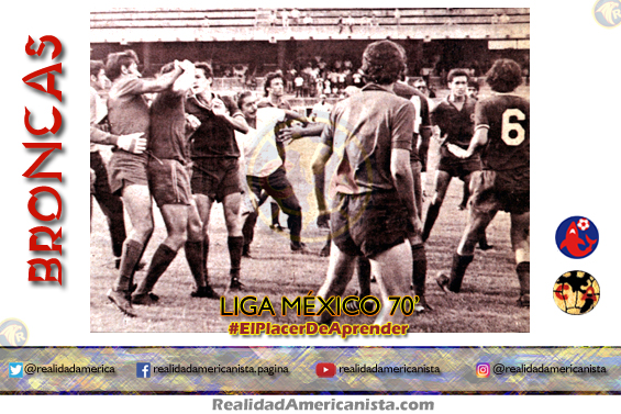 bronca club america veracruz mexico 1970