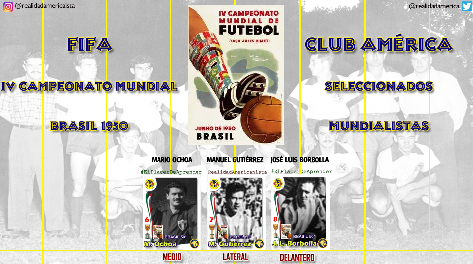 mundialistas club america 1950 brasil