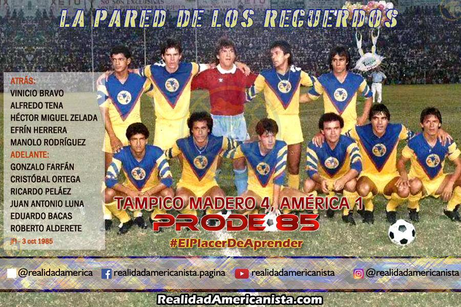 063 club america vs tampico madero prode 1985