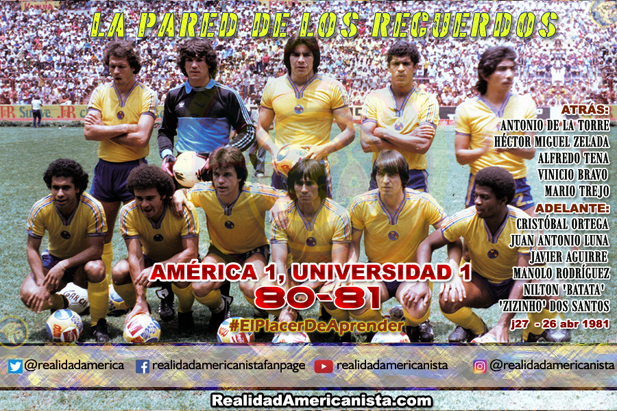 127 club america pumas unam 80 81