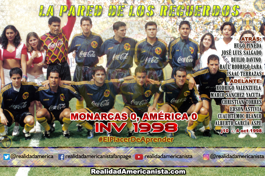 132 club america monarcas morelia inv 1998