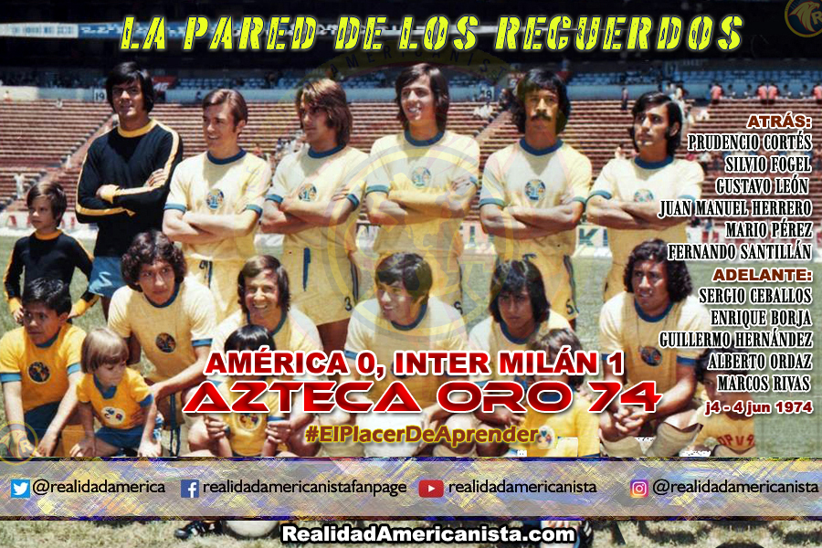 139 club america inter milan 1974