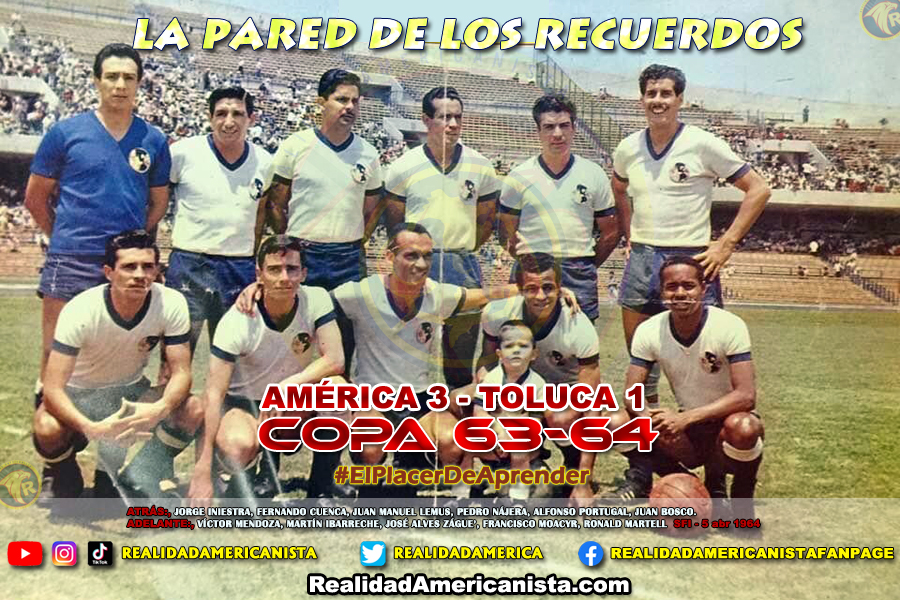 166 club america toluca copa 63 64