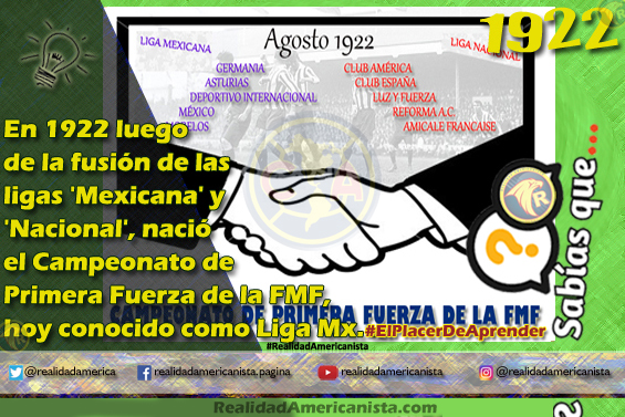 035 redes realidad americanista club america inicio del torneo nacional de futbol mexico 1922