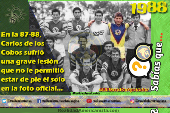 065 redes realidad americanista club america carlos de los cobos lesionado 1988