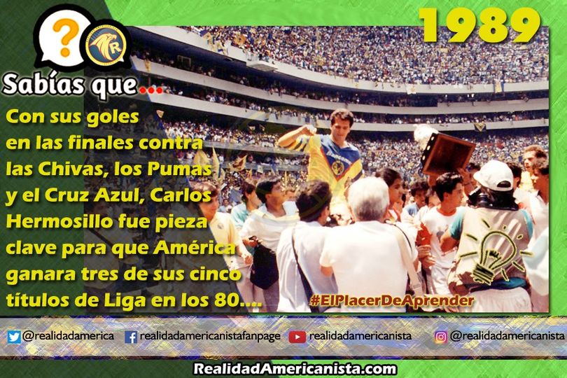 150 redes realidad americanista club america carlos hermosillo en hombros 88 89