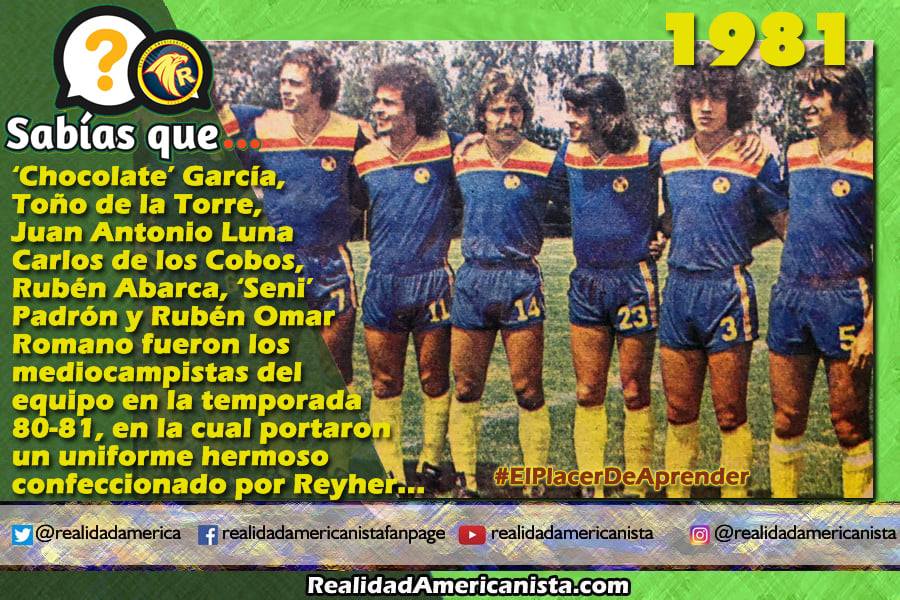 152 redes realidad americanista club america jugadores uniforme reyher 80 81