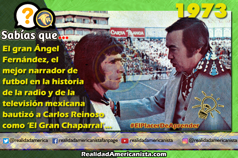 159 redes realidad americanista club america carlos reinoso angel fernandez 73 74