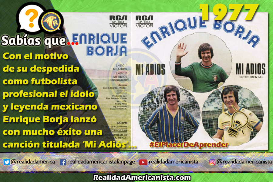 210 redes realidad americanista club america enrique borja disco 1977