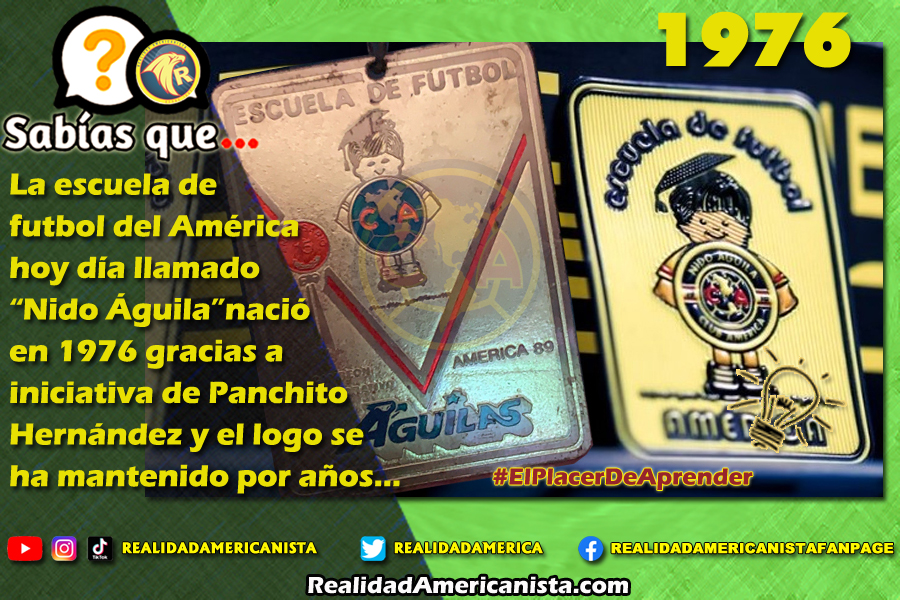 215 redes realidad americanista club america escuela de futbol 1976