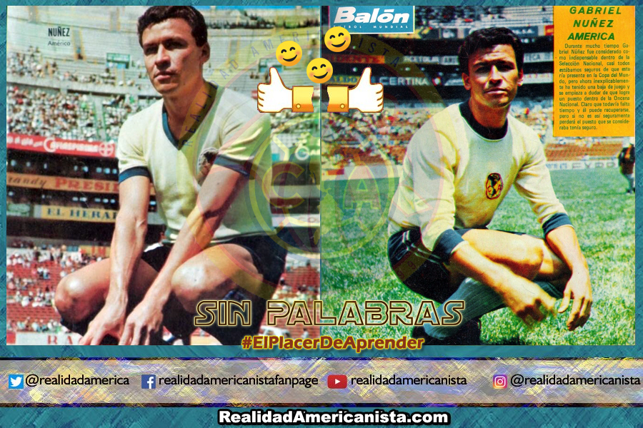 047 TAL PARA CUAL club america gabriel nunez 1966 1970